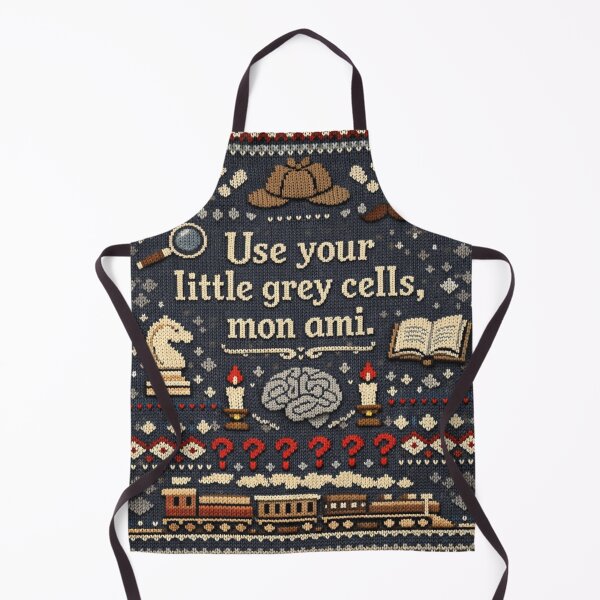 Item preview, Crime Detective Little Grey Cells Knitting Pattern Design designed and sold by Mauswohn.