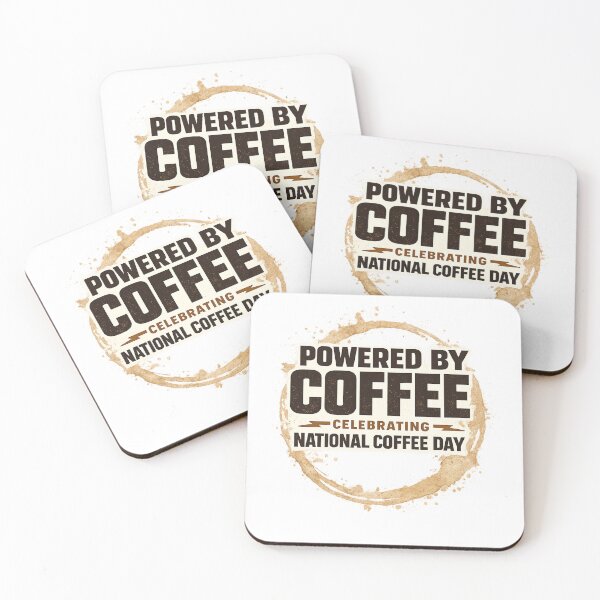 Item preview, National Coffee Day Cute Coffee Cup  designed and sold by VYRON STUDIO.