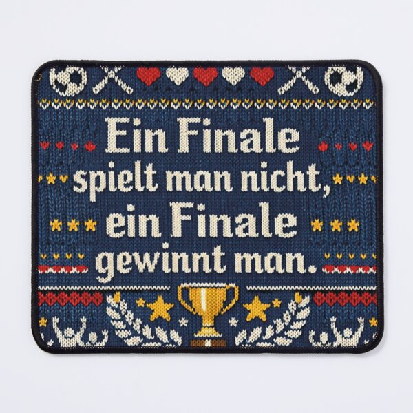 Item preview, A final wins football knitting pattern design designed and sold by Mauswohn.