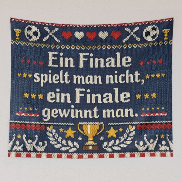 Item preview, A final wins football knitting pattern design designed and sold by Mauswohn.