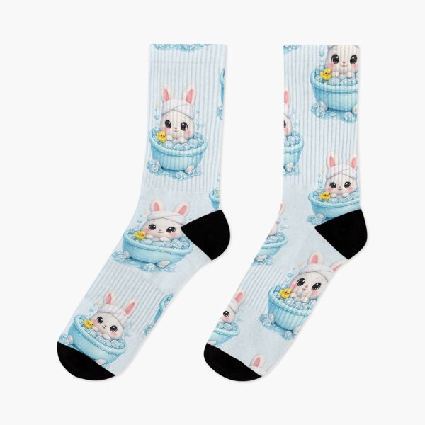 Item preview, Cute Bunny Ice Bath | Kawaii Summer Art designed and sold by Moons Studio.