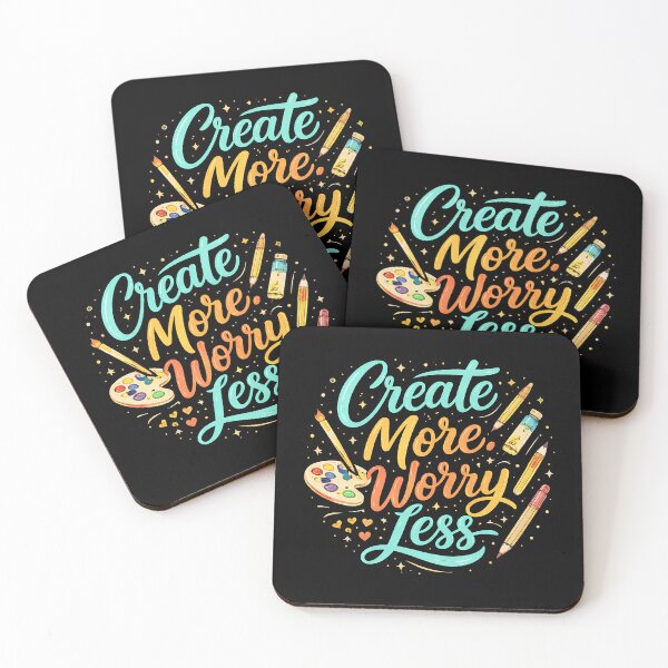 Item preview, Create More Worry Less designed and sold by STUDIO2026.