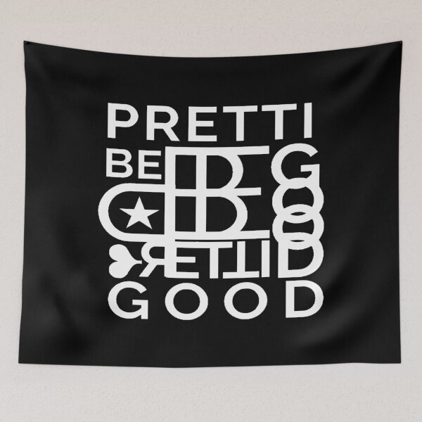 Item preview, BE PRETTI GOOD logo in B&W designed and sold by Giulivo Store Graphic.