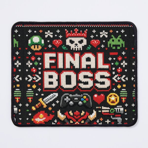Item preview, Final Boss Gaming Knit Design designed and sold by Mauswohn.