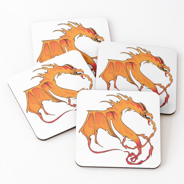 Item preview, Flaming Wyvern Fantasy Art designed and sold by NalayakNobita.
