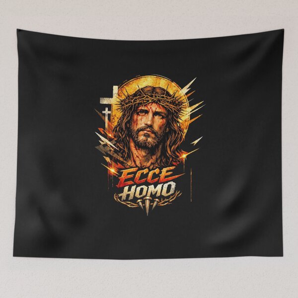 Item preview, ECCE HOMO — Street Icon of the Crowned King designed and sold by Sanctum Icons.