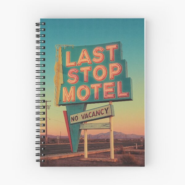 Item preview, Last Stop Motel No Vacancy - Retro 50s Sign designed and sold by ThePromptStudio.