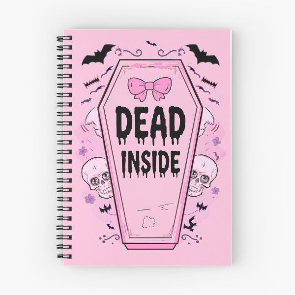 Item preview, Dead Inside Cute Coffin - Pastel Goth Aesthetic designed and sold by ThePromptStudio.