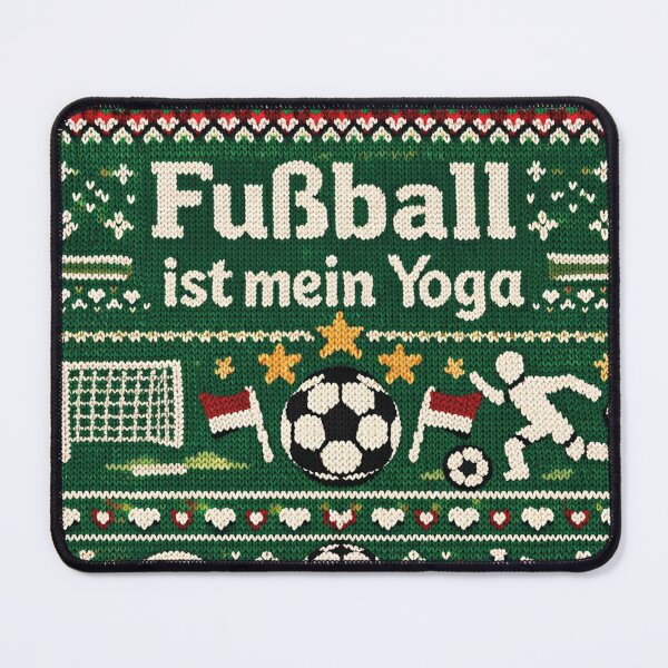 Item preview, Football is my yoga knitting pattern design designed and sold by Mauswohn.