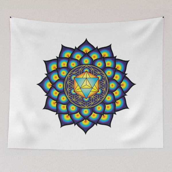 Aperçu de l'œuvre Fleur de vie Merkaba créée et vendue par GalacticMantra.
