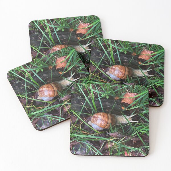 Item preview, Snail in the Grass – Nature Macro Photography designed and sold by vikko-art.