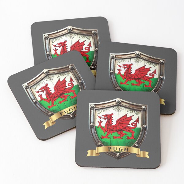 Item preview, Pugh Wales Surname Shield designed and sold by Highlandkings.