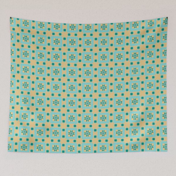 Item preview, Geometric Pattern: Kendal: Turquoise designed and sold by Red Wolf.