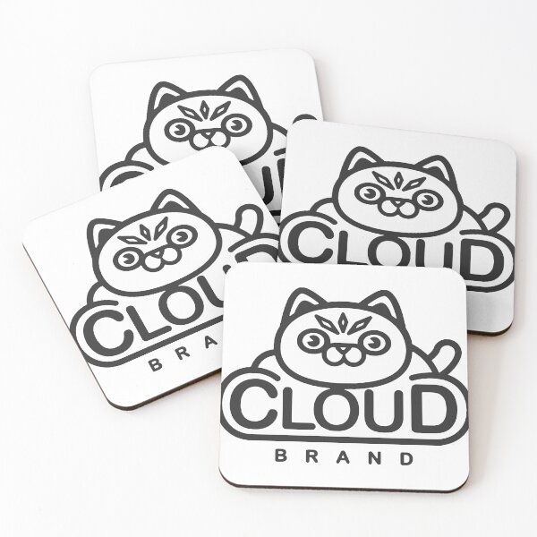 Item preview, Cloud Brand Cute Cat Mascot Logo designed and sold by dongew.