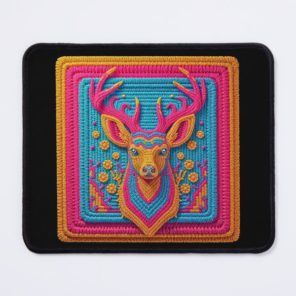 Item preview, Crochet Deer Granny Square designed and sold by Festive Bug.