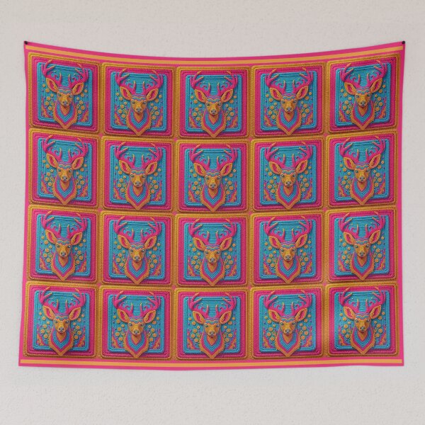 Item preview, Crochet Deer Granny Square designed and sold by Festive Bug.