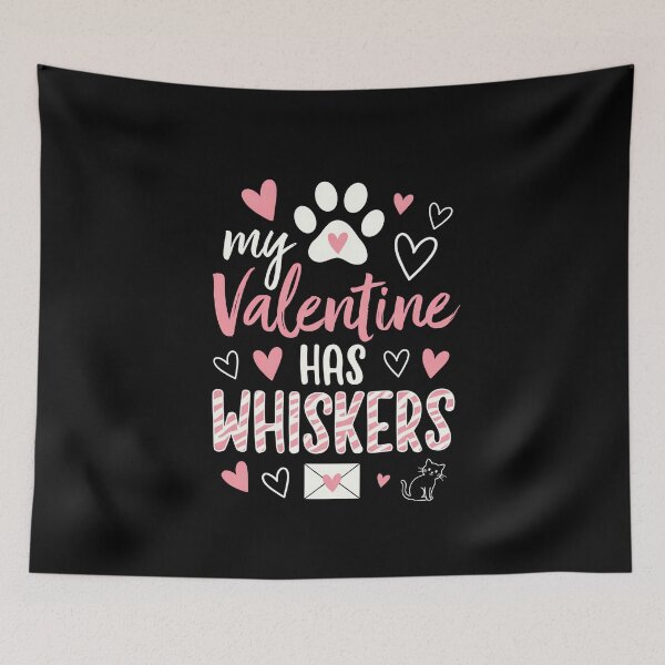 Item preview, My Valentine Has Paws Pet Love Quote Design designed and sold by vikingstshirts.