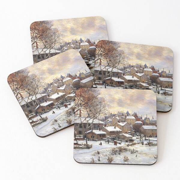 Item preview, Efecto de nieve con puesta de sol - Un paisaje invernal designed and sold by artdesignsnow.