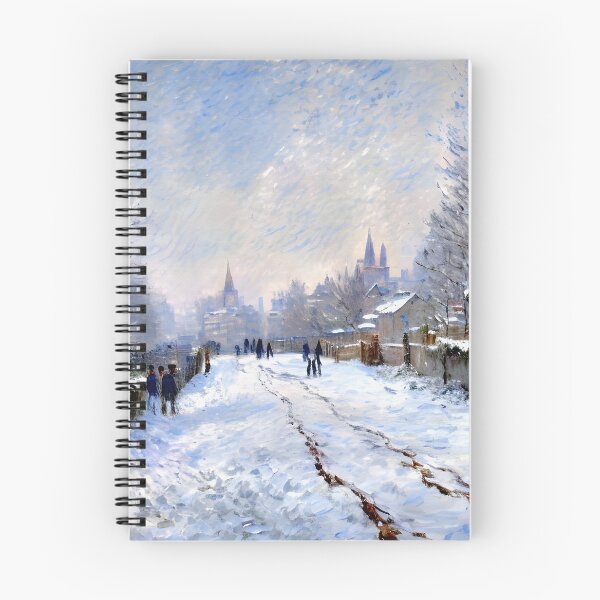 Item preview, Snow Scene at Argenteuil - A Winter’s Day designed and sold by artdesignsnow.
