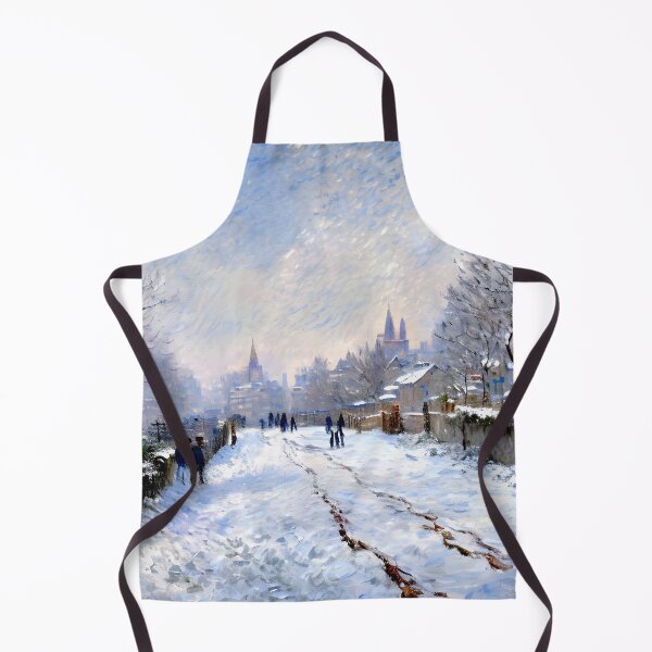 Item preview, Snow Scene at Argenteuil - A Winter’s Day designed and sold by artdesignsnow.