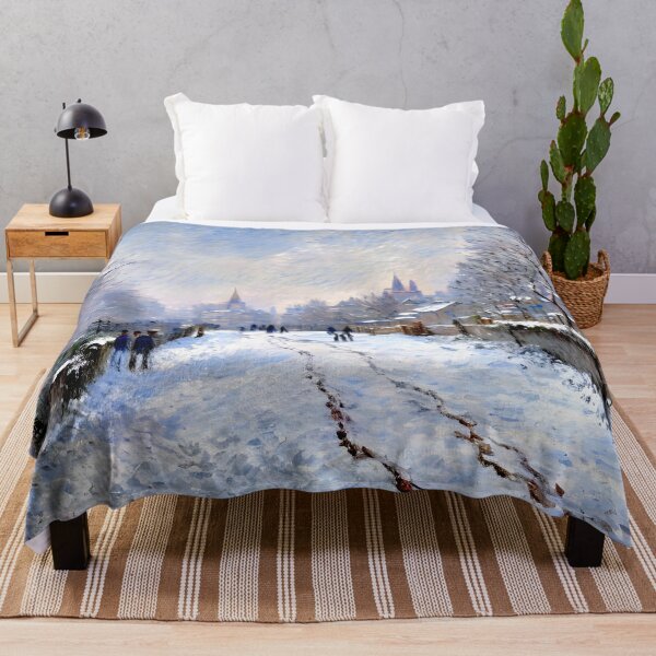 Item preview, Snow Scene at Argenteuil - A Winter’s Day designed and sold by artdesignsnow.