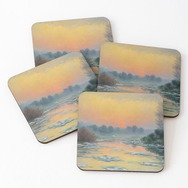 Item preview, Sunset on the Seine in Winter - A Captivating Winter Evening designed and sold by artdesignsnow.