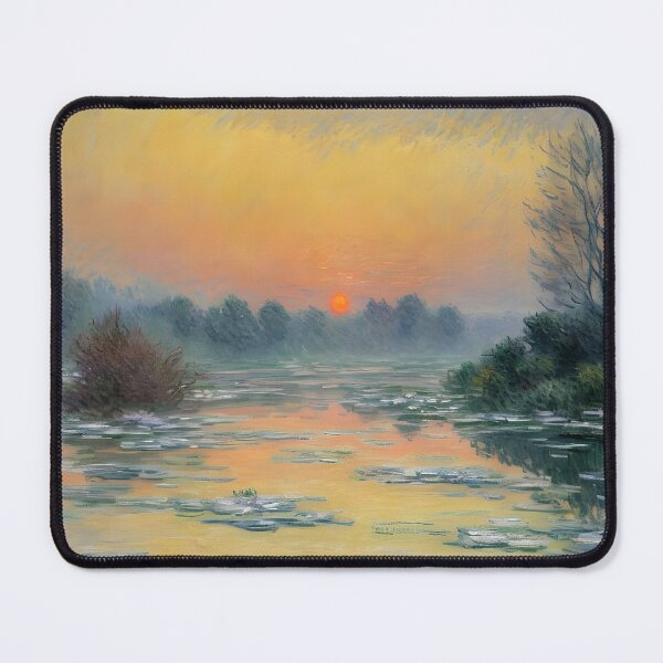 Item preview, Sunset on the Seine in Winter - A Captivating Winter Evening designed and sold by artdesignsnow.