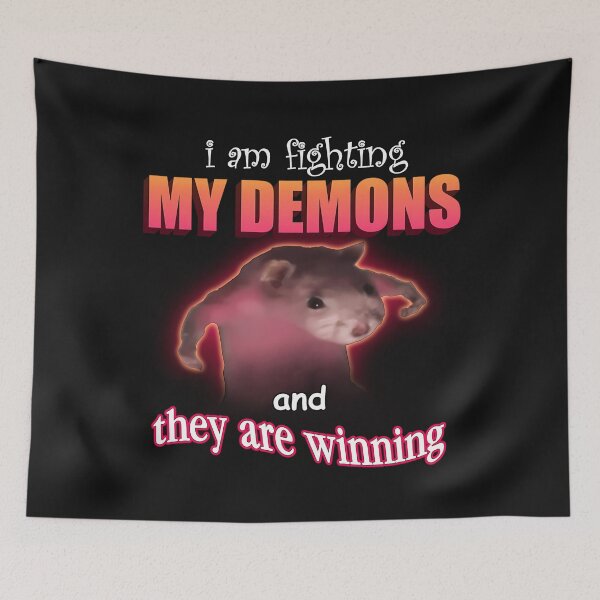 Item preview,  I'M Fighting My Demons And They Are Winning Word  designed and sold by TDess.