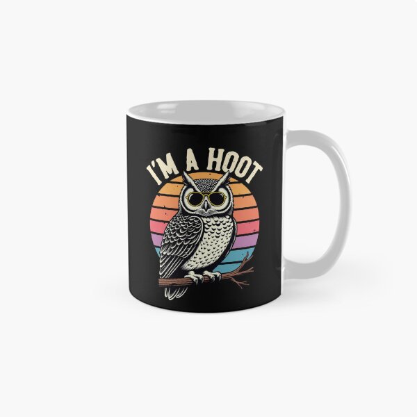 Item preview, Iitty animal saying, charming illustration artwork, nature humor design, owl themed graphic,âw m a Hoot Funny Owl Illustration Design designed and sold by vikingstshirts.
