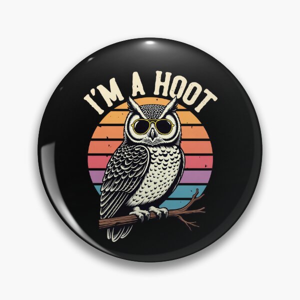 Item preview, Iitty animal saying, charming illustration artwork, nature humor design, owl themed graphic,âw m a Hoot Funny Owl Illustration Design designed and sold by vikingstshirts.