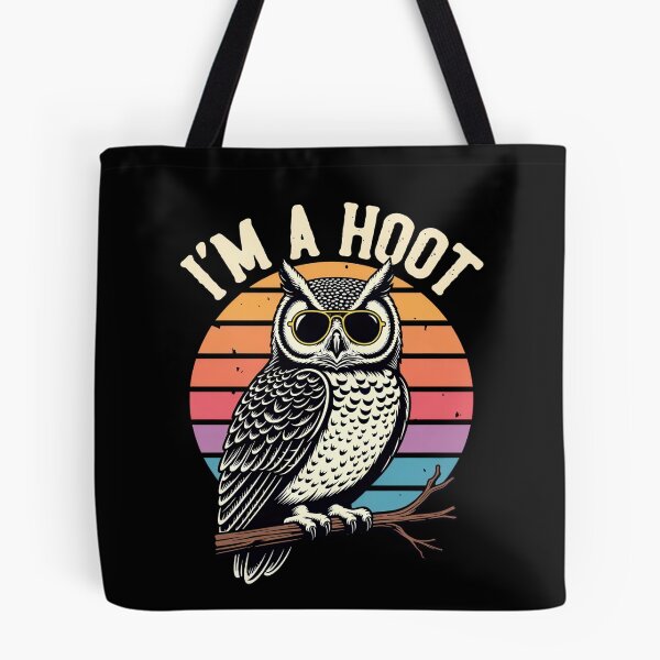 Item preview, Iitty animal saying, charming illustration artwork, nature humor design, owl themed graphic,âw m a Hoot Funny Owl Illustration Design designed and sold by vikingstshirts.