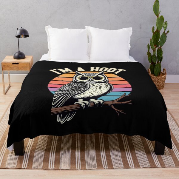 Item preview, Iitty animal saying, charming illustration artwork, nature humor design, owl themed graphic,âw m a Hoot Funny Owl Illustration Design designed and sold by vikingstshirts.
