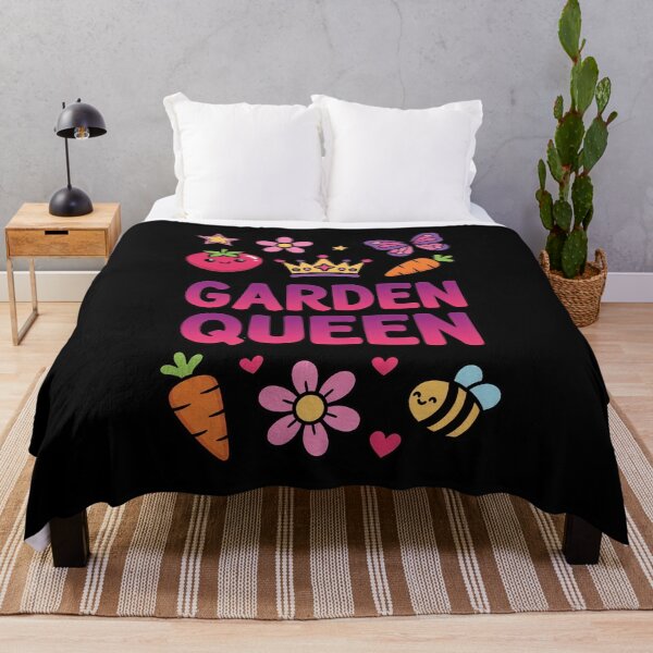Item preview, Garden Queen Floral Cute Illustration Design designed and sold by vikingstshirts.