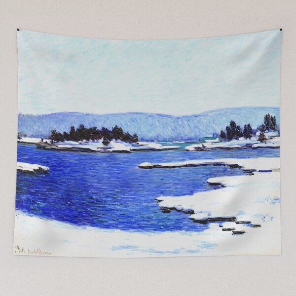 Item preview, The Banks of the Fjord at Christiania - A Tranquil View designed and sold by artdesignsnow.