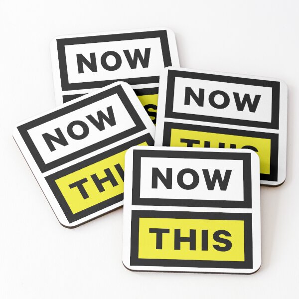 Item preview, Now This Bold Black and Yellow Box Typography designed and sold by dongew.
