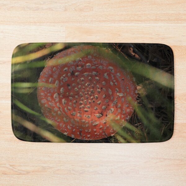 Item preview, Fly Agaric Mushroom in Pine Forest – Red Amanita Muscaria Macro designed and sold by vikko-art.