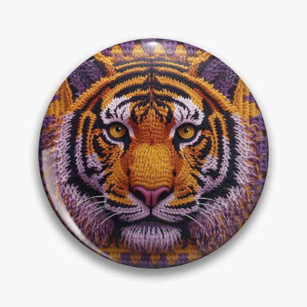 Item preview, Crochet Tiger Patch  designed and sold by Festive Bug.