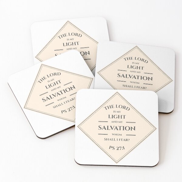Item preview, Psalm 27:1 Jesus is Light and Salvation designed and sold by Clothed in Scripture.
