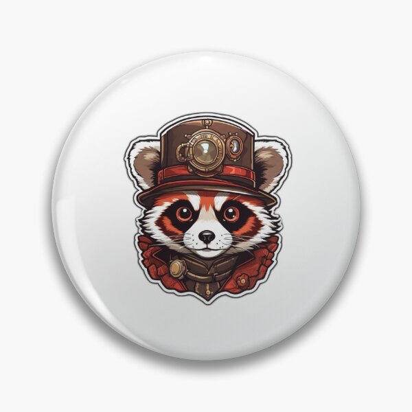 Artikelvorschau, Steampunk-Aufkleberdesign für Rote Pandas entworfen und verkauft von Daniel-DL.