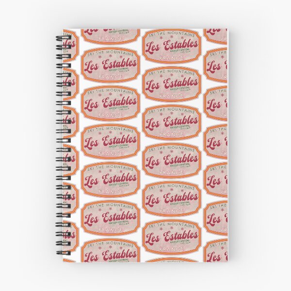 Item preview, Les Estables, Francia, Macizo Central, Esquí, insignia de esquí con textura designed and sold by Wanderful-roads.