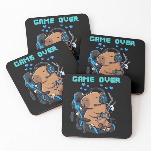 Item preview, Rage Quit Capybara - Funny Gamer Rage & Broken Chair Meme designed and sold by KimSnow Studio.