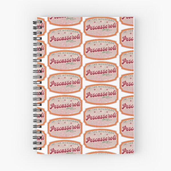 Item preview, Pescasseroli, Italy, Abruzzo, Ski, textured skiing badge designed and sold by Wanderful-roads.