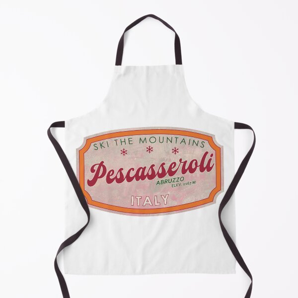 Item preview, Pescasseroli, Italy, Abruzzo, Ski, textured skiing badge designed and sold by Wanderful-roads.