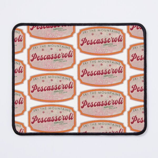 Item preview, Pescasseroli, Italy, Abruzzo, Ski, textured skiing badge designed and sold by Wanderful-roads.