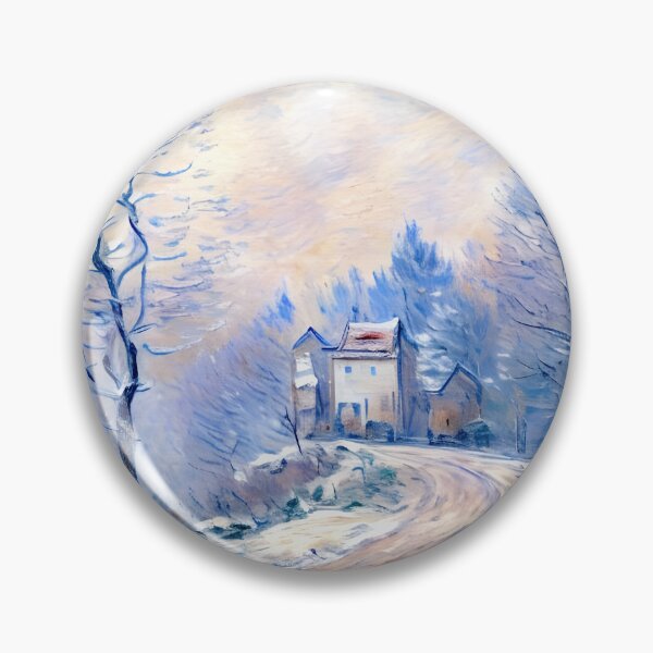 Item preview, The Entrance to Giverny Under the Snow - Beauty and Tranquility  designed and sold by artdesignsnow.