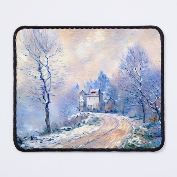 Item preview, The Entrance to Giverny Under the Snow - Beauty and Tranquility  designed and sold by artdesignsnow.