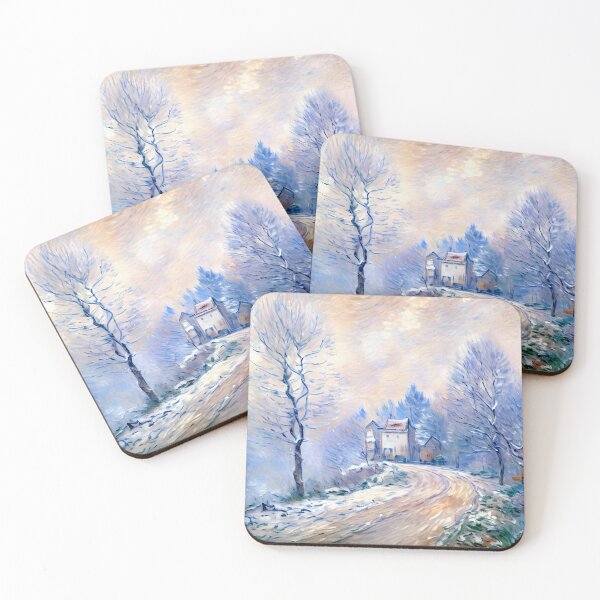 Item preview, The Entrance to Giverny Under the Snow - Beauty and Tranquility  designed and sold by artdesignsnow.