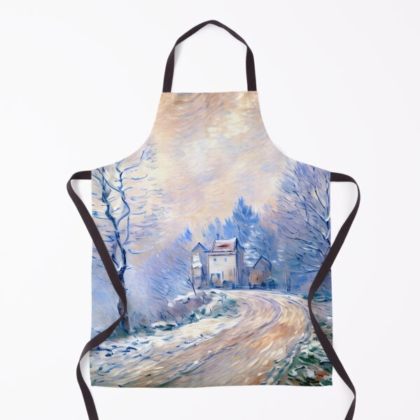 Item preview, The Entrance to Giverny Under the Snow - Beauty and Tranquility designed and sold by artdesignsnow.