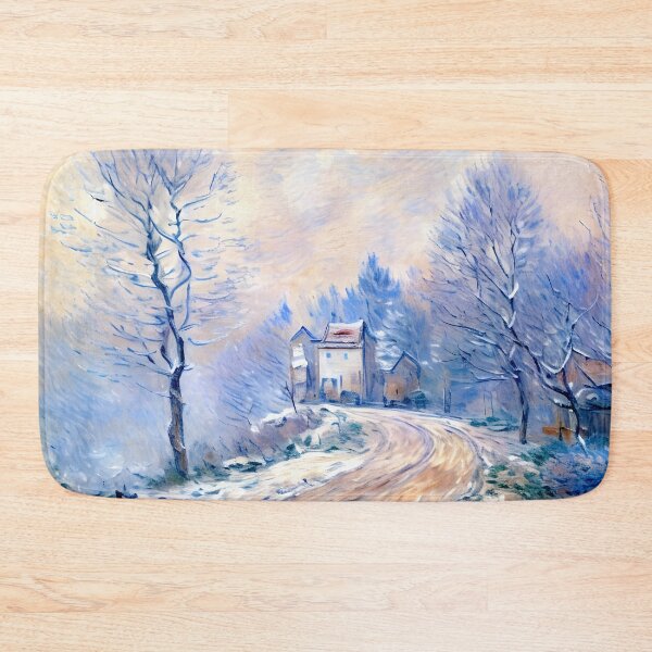 Item preview, The Entrance to Giverny Under the Snow - Beauty and Tranquility  designed and sold by artdesignsnow.