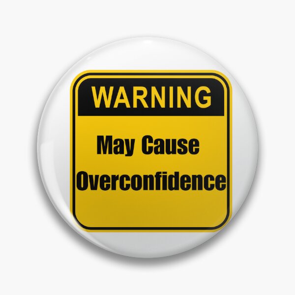Item preview, Warning May Cause Overconfidence - Biohacking Science Sticker designed and sold by Stickers For Hackers.